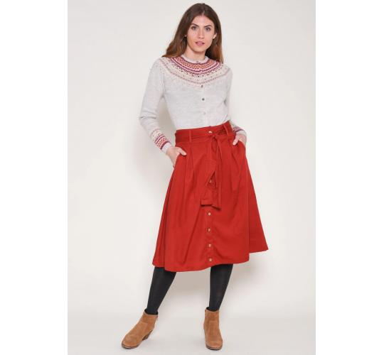 Wholesale Joblot of 5 Brakeburn Ladies Belted Skirt in Red Size 14