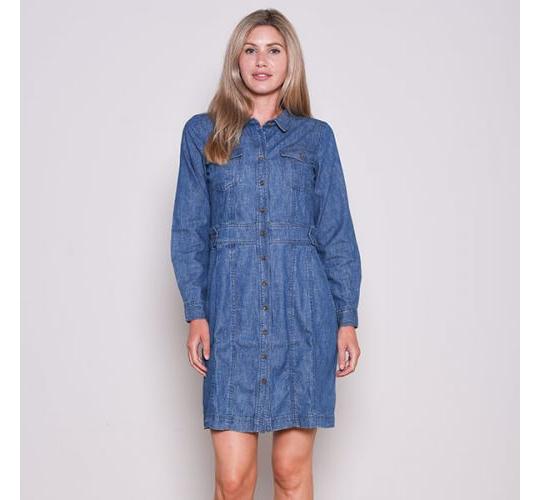 Wholesale Joblot of 5 Brakeburn Denim Shirt Dress Navy Size 16