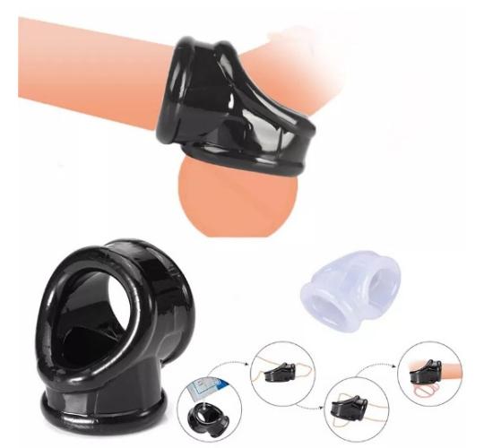 10pcs - Scrotal Restraint Sleeve Dual Ball Cock Locker Penis Enhancer Prolong Erection|GCAP138|UK SELLER