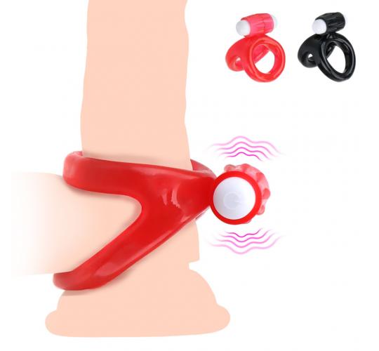 10pcs - Mixed Colour Silicone Vibe Dual Lock Cock Ring Penis Vibration Enhancer Prolong Erection|GCAP139-Battery|UK SELLER