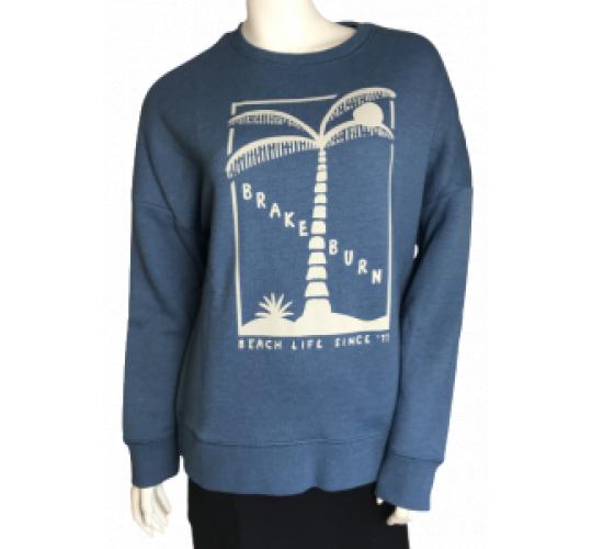 Wholesale Joblot of 5 Brakeburn Ladies Palm Tree Sweat in Blue Size 8