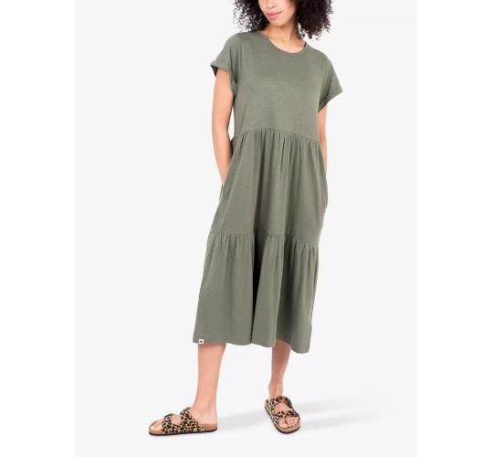 One Off Joblot of 5 Brakeburn Everly Jersey Midi Dress Khaki Size 8