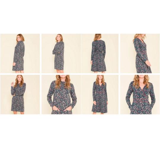 One Off Joblot of 7 Brakeburn Ladies Winter Botanical Dresses 2 Styles Size 8