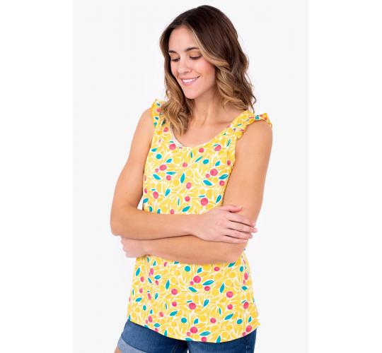 One Off Joblot of 6 Brakeburn Ladies Orchard Vest Top Yellow Size 8