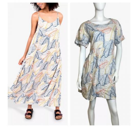 One Off Joblot of 5 Brakeburn Mixed Tropical Leaf Dresses - Size 8