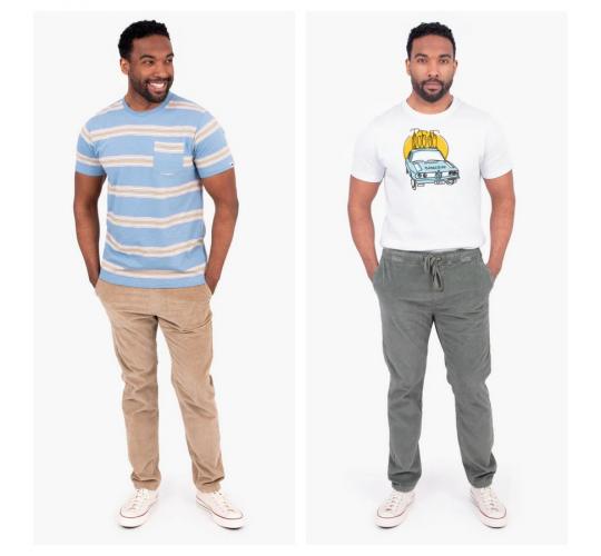 One Off Joblot of 7 Brakeburn Mens Mixed Corduroy Trousers - Size M/32