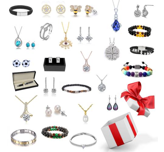 20 pcs Randomly - Couple Premium Jewellery Bundle with Gift Box|GCJSET015-Couple Mystery|UK SELLER
