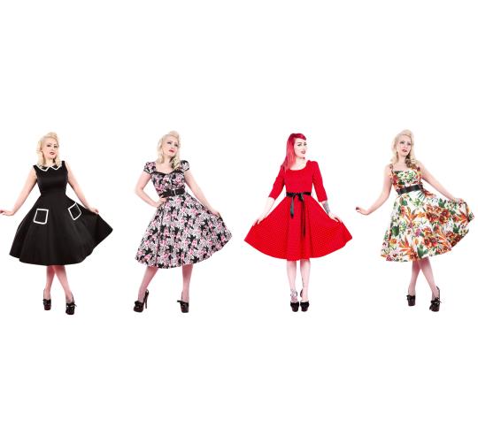 Hearts and Roses H&R London Reproduction Vintage Style Rockabilly and Prom Dresses Sizes 8 and 10
