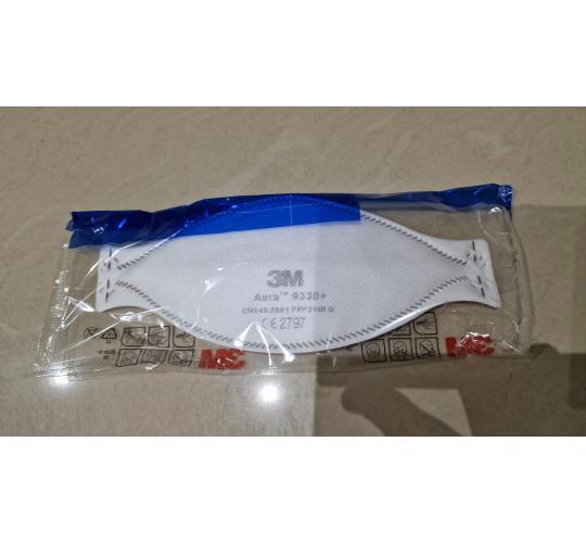 3M Aura 9330+ FFP3 Unvalved Respirator Face Mask (Expiry: 12/2025)
