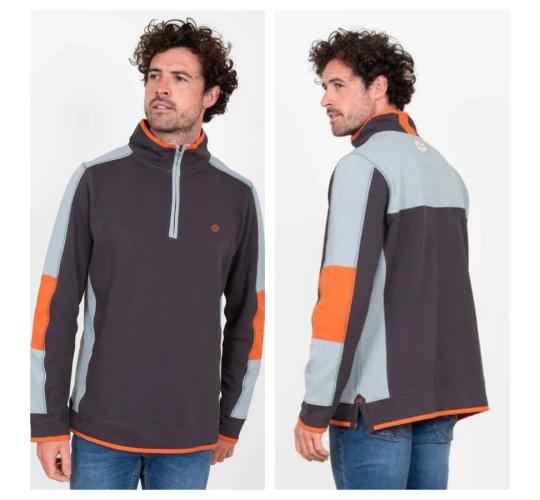 One Off Joblot of 3 Brakeburn Mens Quarter Zip Sweatshirts