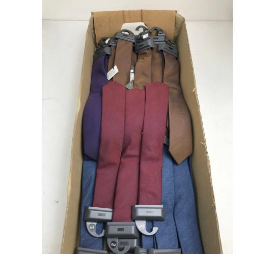 One Off Joblot of 23 Ex-Chainstore Men's Mixed Coloured Ties