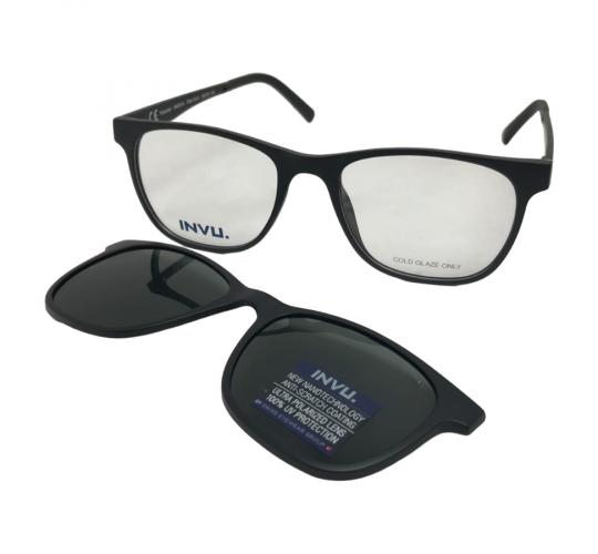 Wholesale Joblot of 10 INVU Matt Black M4203A Clip-on Polarized Glasses