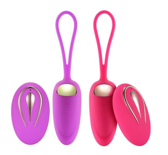 5pcs - 12 Modes Wireless Rechargeable Mermaid Vibrating Egg with Remote Control - Random Colour|GCAP018-Pink/Purple|UK seller
