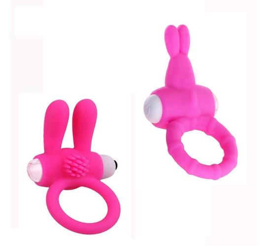 10pcs - Vibrating Rabbit Cock Ring - Open or Closed Ears - Random Type|GCAP020-Open/Close Ears|UK seller