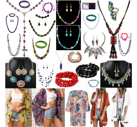 30 pcs - Boho Jewellery Kaftan Tri-Set Bundle Summer Holiday UK size 8-16|GCJSET019-Boho-3pcs Tri-set|UK seller