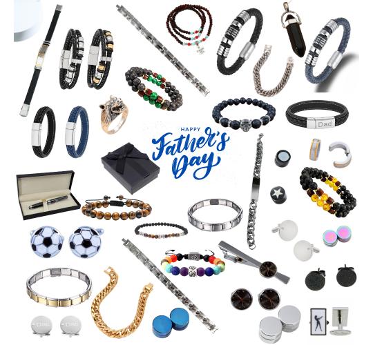 10 pcs - Father’s Day Jewellery Gift Present with Card Box|GCJSET020-Father's Day Jewellery|UK seller