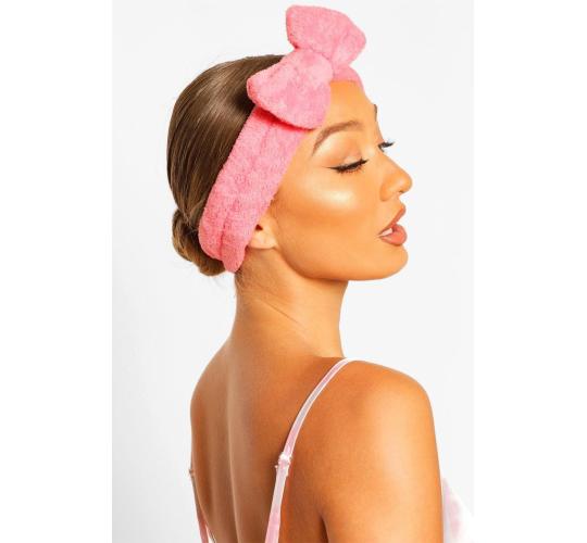 Cute Fluffy Bow Headband Coral