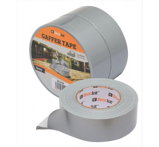 24 Rolls (8 x 3 packs) Heavy Duty Sliver 48mm x 50m Duct/ Gaffer Tape For Sealing, Reinforcing, Protecting, Binding & Labelling