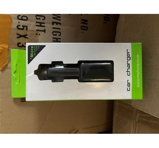 100 x chargers micro usb in car cigarette lighter socket charger