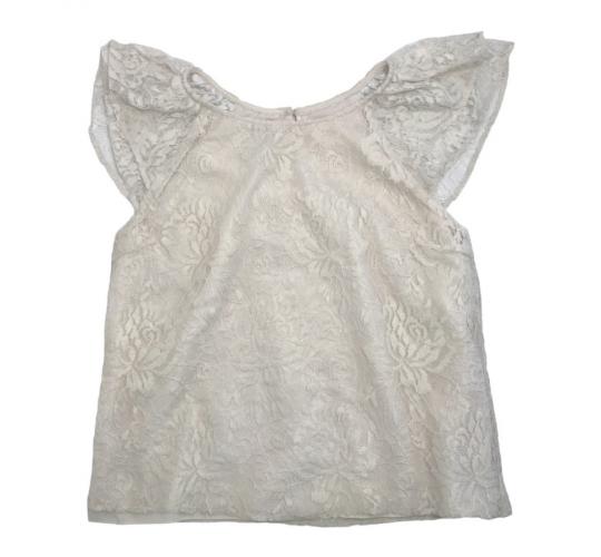 One Off Joblot of 8 Girl's Ex-Chainstore Ivory Lace Top - Age 12-13