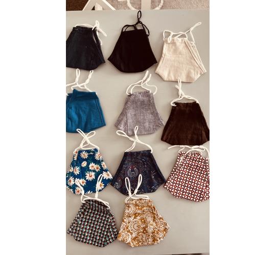 Handmade cotton face masks 