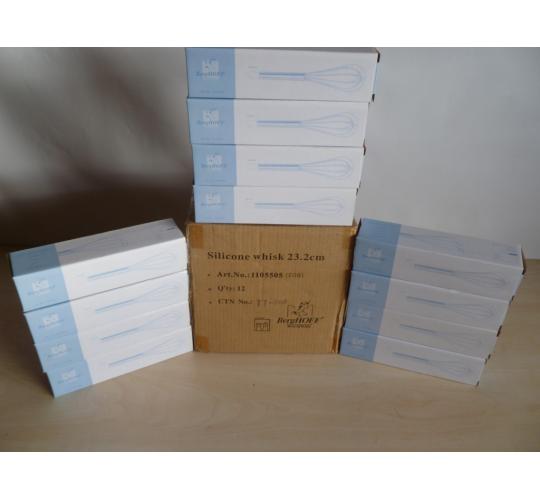 12 x Berghoff Silicone whisk 23.2cm new boxed ideal for retail shop or ebay & amazon kitchen accessories tools