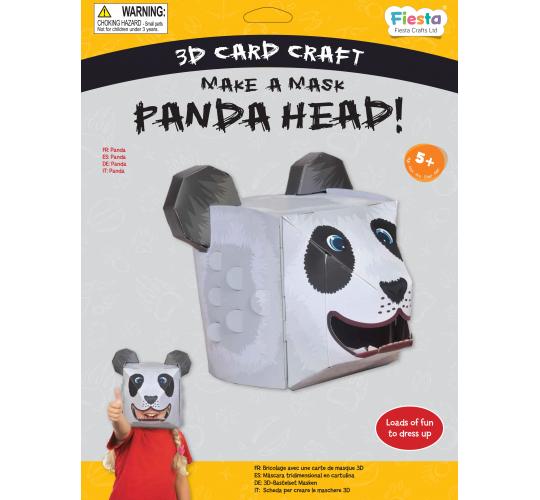 Panda 3D Mask Card Craft Kit