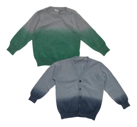 One Off Joblot of 9 Baby Boy's Il Gufo Mixed Gradient Jumper & Cardigans