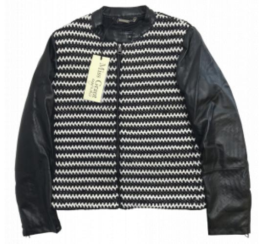 One Off Joblot of 3 Miss Grant Girls Monochrome Lace Jackets Faux Leather