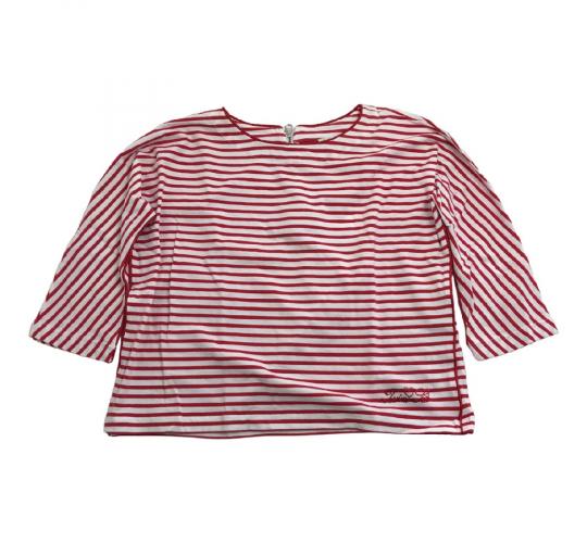 One Off Joblot of 4 Girl's Twinset Red & White Striped Top