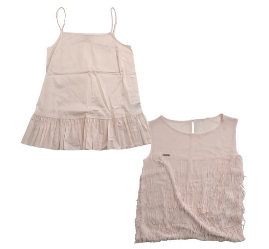 One Off Joblot of 4 Girl's Twinset Mixed Light Pink Tops