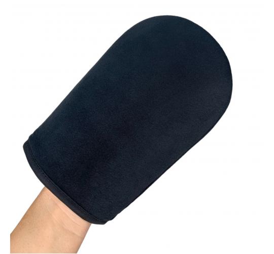 BLACK VELOUR LUXURY TANNING MITT