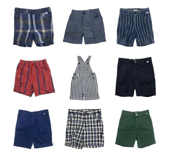 One Off Joblot of 25 Boy's Il Gufo Mixed Shorts & Dungarees