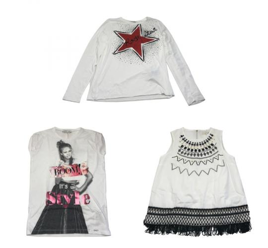 One Off Joblot of 10 Girl's Mixed Branded Tops & T-Shirts