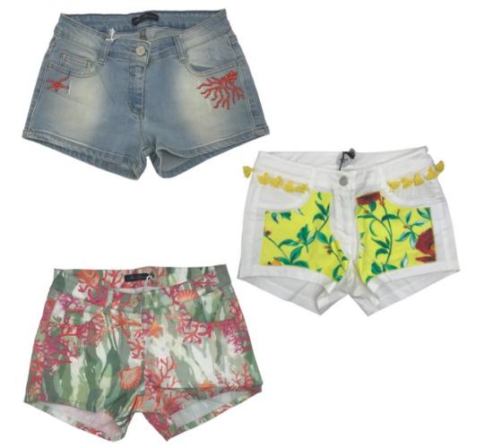 One Off Joblot of 17 Girl's Mixed Branded Shorts