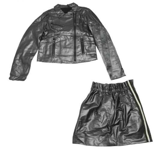 One Off Joblot of 4 Girl's Miss Grant Mixed Metallic Jacket & Skirt