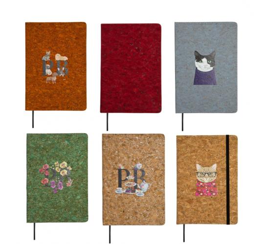 50 A5 Notebooks Cork Cover Office Gift