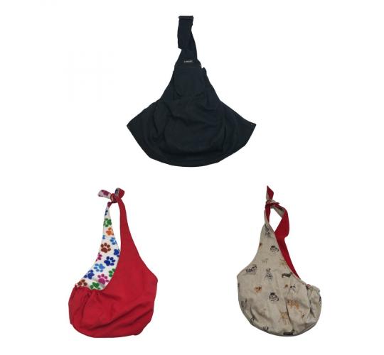 One Off Joblot of 3 Mixed Dog Hand-Free Sling Carry Bag