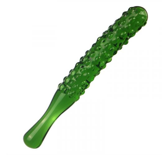10pcs - Cucumber Butt Plug Anal Textured Green Glass Dildo|GCAP164|UK seller
