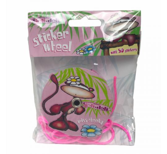One Off Joblot of 36 Jeli Deli Miss Cheeky Sticker Wheel (50 Stickers)