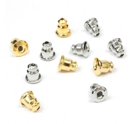 One Off Joblot of Approx. 11,200 Mixed Gold & Silver Coloured Bell Earring Backs