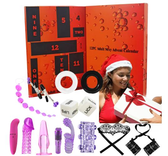 5Advent Calendars - 12 Days Christmas Couples Adult Sex Toy Set Advent Calendar (12pc Each Box)|GCAPSET001-AD|UK seller