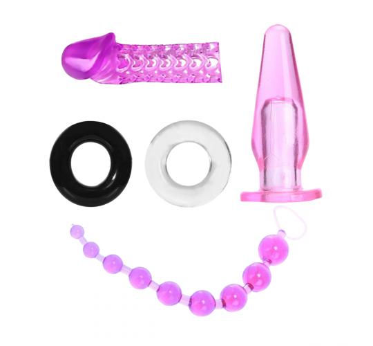 50pcs - Men’s Pleasure Kit And Beginner’s Anal Bead Finger Butt Plug Couples Play Set (Total 10 Sets)|GCAPSET034 (GCAPSET004SET005)|UK seller