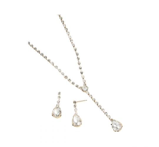 20pcs - Sparkling Crystal Tear Drop Pendant Necklace and Earrings Set (Total 10 Sets)|GCJ425|UK seller
