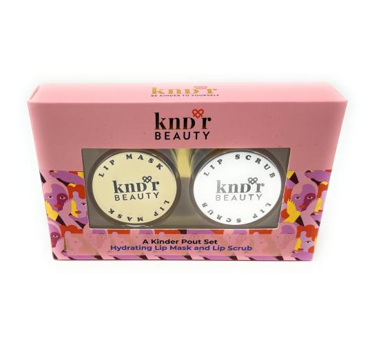 Wholesale Lot of 96 x KNDR Beauty Lip Mask and Lip Scrub A Kinder Pout Set