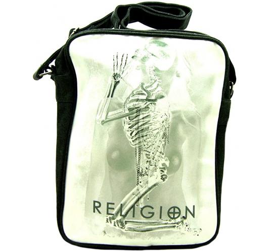 10 Religion Scull Shoulder / Man Bags / Messenger Fashion Bags - White Black