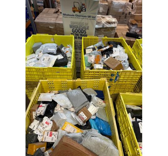 Pallet of 150 Abandoned Parcels - Mystery Unopened Items