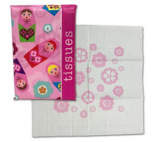 One Off Joblot of 432 Mad Beauty Floral 3PLY Tissue Packs (10Pcs)