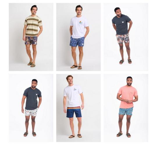 Wholesale Job Lot of 10 Men's Brakeburn Mixed Boardshorts & Swim Shorts