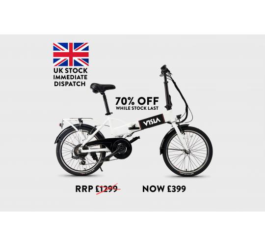 Electric Bike NEW! Folding Step-Through E-Bike VISLA Foldie20, 250W Pedal Assist